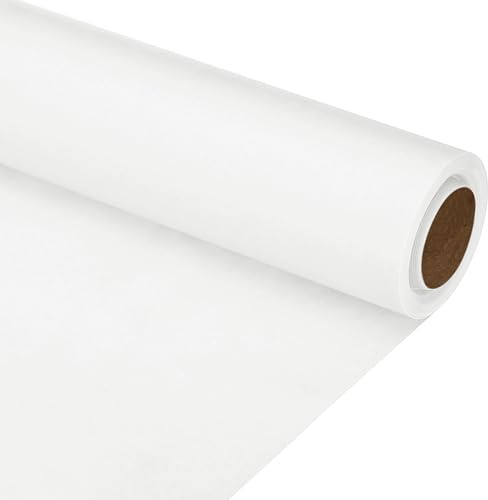 PATIKIL Zeichenpapierrolle 38cm x 8m Zeichenpapier 80 g/m² Papierrolle Weiß | Kraftpapier, Malpapier, Skizzenpapier, Bastelpapier, für Staffelei Malen Handwerk Geschenkverpackung