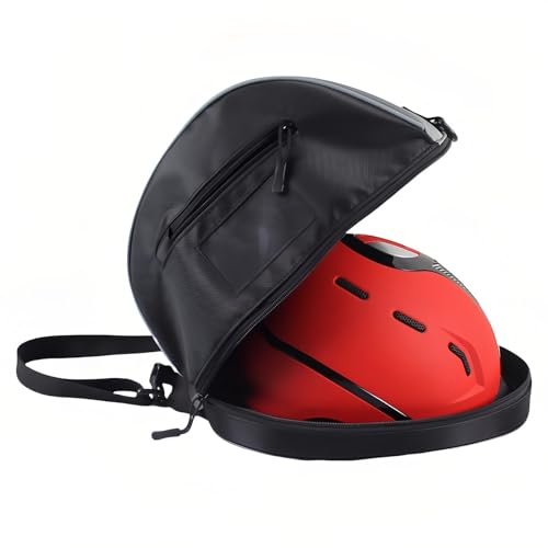 Helmtasche Reithelm, Motorradhelm Tasche,Schwarz Helmtasche Motorrad, Basketball Tasche, Tragetasche für Fahrradhelme (Schwarz&Grau)