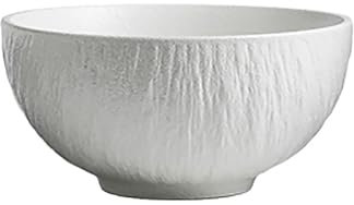 Pevfeciy Ramen Bowl Salad Bowl Ceramic Modern and Simple Soup Bowls muesli Bowls for Fruit, Ideal as Serving Bowl, Mixing Bowls or Decoration,White,15.2 cm / 750 ml