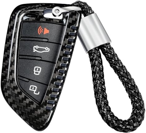 T-carbon autoschlüssel hülle kompatibel mit Toyota,Kohlefaser schlüssel hülle kompatibel mit Supra GR A90 A91 MK5 2019-2026,Schlüsselhülle Cover ,Schwarz