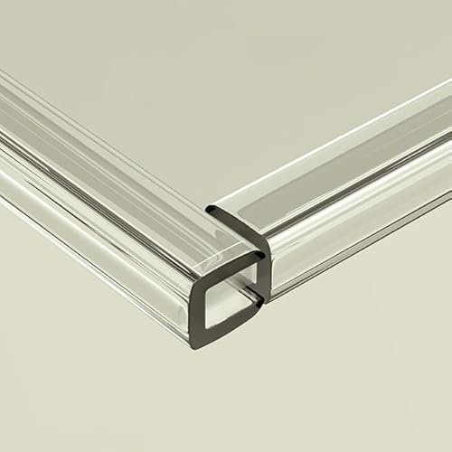 YFQYRB 500cm Kantenschutzstreifen Transparent Kindersicherung Für Ecken U Profil Sicherheitseckenschutz PVC Edge Protector Strip(6-7mm)