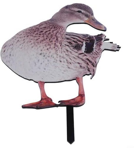 ZiStarlilife Decorazione a forma di anatra in acrilico per migliorare il prato con questa affascinante figura per esterni, resiste alle intemperie e aspetto realistico, per prato, cortile, giardino