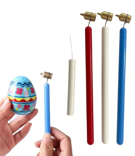 Gupcaqosjw flytande skrivare Pen, Pysanka set varmvax-ritpennor, lutande fina linjer målningspenna 0,4 mm 0,5 mm 0,7 mm mässing bärbart ritverktyg för dekorativ konst för påskägg Pysanky-tillbehör