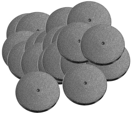 Hellery Socles Ronds de 60 Mm pour Figurines de Jeu sur Table, 20 Pièces