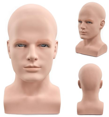 Mannequin-Kopf, weiblich, professioneller Kosmetologie-Trainingskopf, Puppenkopf für Perückenherstellung und Präsentationsständer, mit kostenloser Tischklemme (L90-GT)