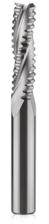 Trvoxviq Hartmetall Schaftfräser 6mm, 22mm Schnittlänge，3 Zähne/3 Schneiden Schruppfräse CNC Fräser, HRC 55, Fräser CNC Für Holz