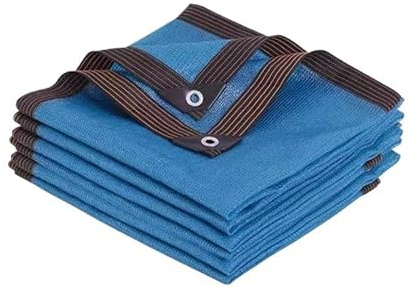 Toldo impermeable para exteriores, color beige, para jardín, pabellón, pérgola, paraguas, balcón, muebles, cubierta de 2 x 8 m (azul)