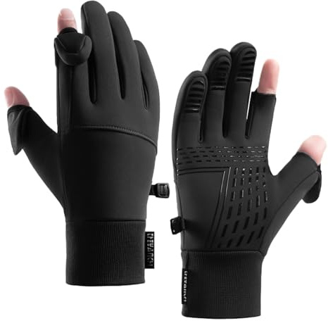 TRIWONDER Winter Cycling Gloves Men Women Touchscreen Anti-Slip Thermal Warm Bike Gloves for Running Riding Driving (Black, M)