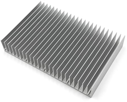 Awxlumv 150mm Aluminum Heatsink 100x150x25mm / 3.94x5.91x0.98 Inch Large Heat Sink Cooling Radiator for High-Power LED Supplies Amplifier Control Motherboard MOSFET Cooler with 24Pcs Fin - Sliver