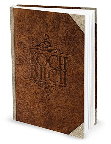 Logbuch-Verlag XXL Rezeptbuch groß eigenes Kochbuch Geschenk Leder-Look mit Inhaltsverzeichnis für alle Anlässe