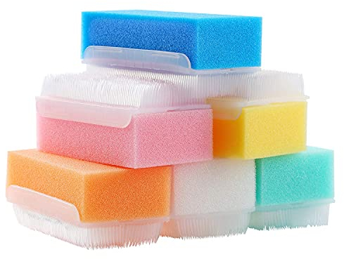 Sensorische Bürste (6 Stück), wiederverwendbar, Baby-Badeschwamm, Geburtstagsgeschenk für Kinder, Männer, Vater, Mutter, Ehefrau, Familie