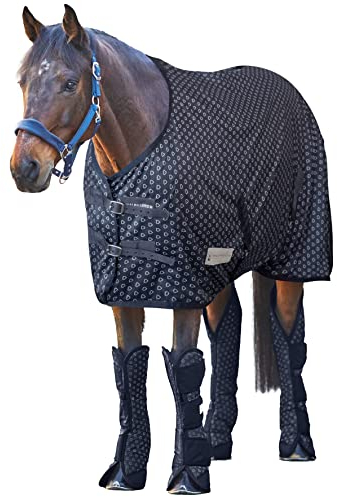 WALDHAUSEN Manta para exteriores Silver Hearts de forro polar, color azul noche, 75 cm