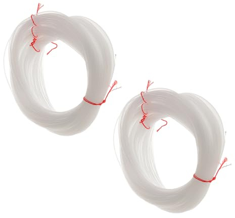 Sharplace 2X 100M Angelschnur Transparent, Monofile Nylonfaden Fishing Line 1mm durchsichtiger Nylonfaden, Starker Nylondraht reißfest Angelschnüre Angelsehne Angelleine Angel Schnur zum Aufhängen