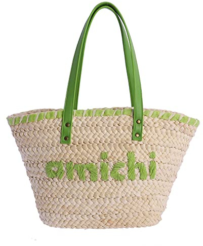 AMICHI - Bolso mujer - cesta mimbre - bolsos de mujer - bolso shopper mujer - de playa - Sigsberta