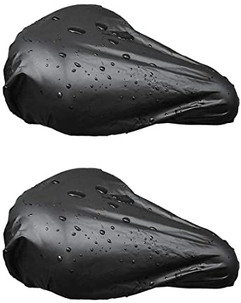 2 Stück Fahrradsattel Überzug Wasserdicht, Sattelbezug wasserdichte Fahrradsattelabdeckung, Elastische Wasserfeste Fahrradsattel Schutzhülle, Passend für den Meisten Fahrradsattel wie Rennrad