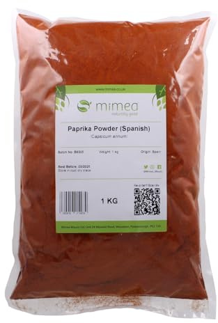 Mimea Paprika Powder (Spanish) | 1kg | Quality Ingredients | No Additives | Great for Cooking | All Purpose Seasoning