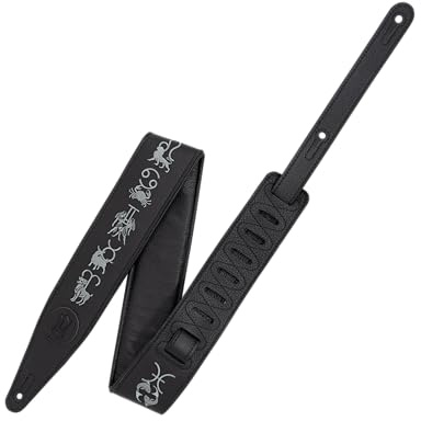 Levy's Unisex mg317ze-blk Gitarrengurt, Schwarz, Einheitsgröße