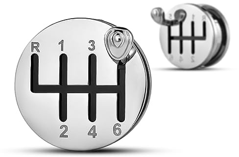 ERKUOO 2 stycken bilöronspridare för herr och dam, 0g=8mm, Metall, Sandsten