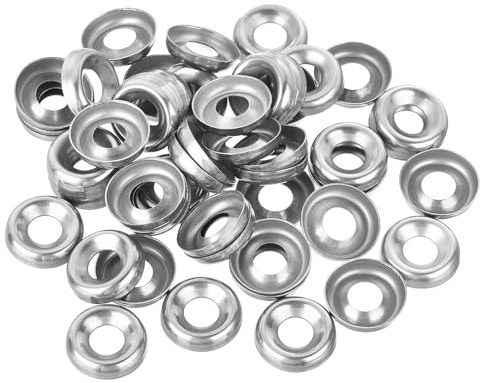 QUARKZMAN 50pcs Rondelle à Tête Fraisée 20mm x 8,5mm x 4,5mmen Acier Inoxydable 304 Rondelle Cuvette Tasse Rondelle Fraisé pour Boulon à Vis