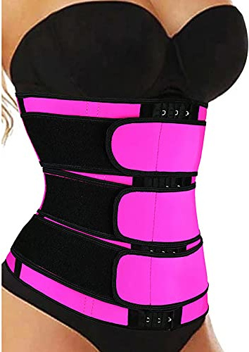 Waist Trainer for Women Slimming Body Shaper Belt Shapewear Tummy Control Waist Cincher Fitness Workout Girdle Belly Band Trimmer Corset Wrap Belly Shaper Comfortable Lumbar Waist Support Belt