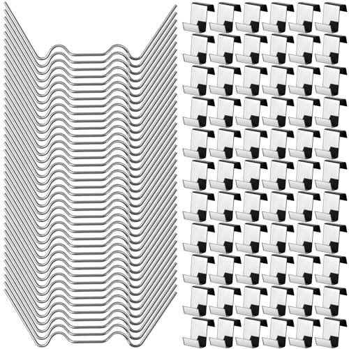 140 pezzi staffe per serra in acciaio inox, staffe per serra, accessori per il fissaggio di vetreria, pannelli a doppia piastra, pannelli a camera cava