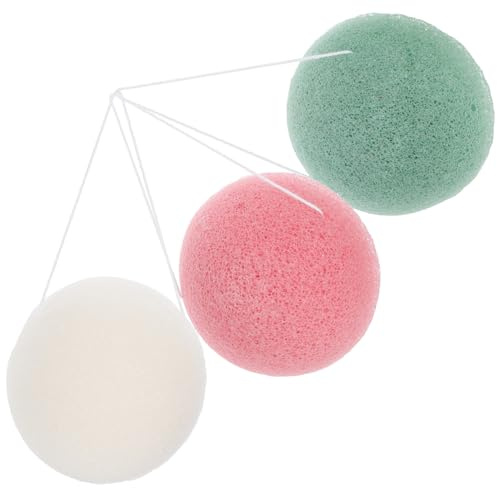 FRCOLOR 3piezas Esponja Limpieza y Cosmética Unidades Para Lavar La Cara y Cuerpo Esponja Duradera y