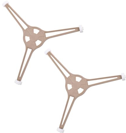 Anillo de Soporte para Microondas Ruedas, 2 Piezas, Plástico | Color Coffee, Resistencia a Alta Temperatura y Golpes, Mantiene Equilibrio al Girar la Bandeja