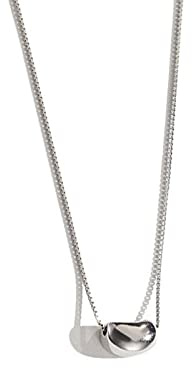 Collana da donna in argento, Collana semplice da donna in argento sterling, piselli di acacia in S925 delicato girocollo alla moda collana delicata catena regalo gioielli for le sue ragazze coppie