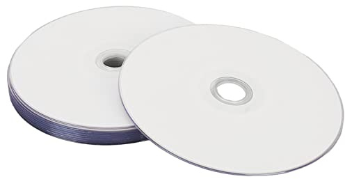 Cuifati DVD R Disc Vierge, Disques Multimédias Enregistrables avec 4,7 Go 16x PC Robuste à Haute Vitesse, Disque Multimédia à Plusieurs Usage (50pcs)