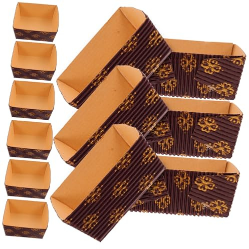 Gatuida Stampi di Carta per Plumcake Teglie Rettangolari Resistenti al Calore Usa e Getta per Dolci Antipasti e Insalate Design Impilabile per Risparmiare Spazio in Cucina Dimensione