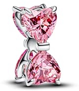 PANDORA Rosafarbene Schleife Charm 794253C01 Charm Anhänger