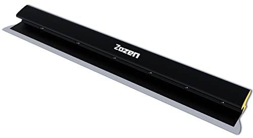 Zozen Lama per cartongesso 80 cm, corpo in lega di alluminio | Lama europea in acciaio inox, coltello lisciante, spatola per cartongesso, cartongesso e cartongesso