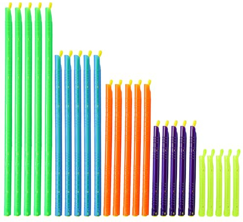 ASOUUNLD 30 Pièces Clip Fermeture Sachet, Fermeture Sachet Alimentaire, 9/12.5/18.5/22.5/28.5cm, Clip Fermeturee Cuisine Réutilisable Plastique Pince Sachete pour Cuisine, Maison, Stockage de Camping