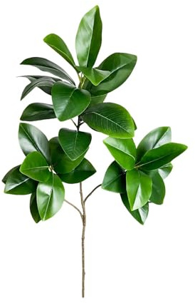 Large Artificial Ficus Tree 70–135cm – Realistic Fake Rubber Plant with Green Tropical Leaves, Indoor Outdoor Decorative Faux Tree for Home, Office, Living Room or Garden (70 cm 140 cm 3 Fourches)