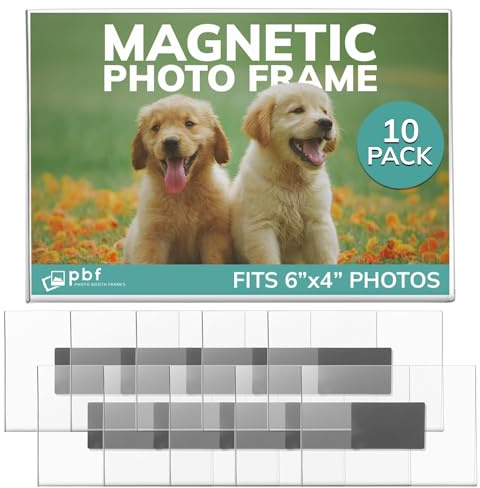 6 X 4 Clair Acrylique Cadre Photo magnétique en Acrylique Cadre Photo Refridgerator