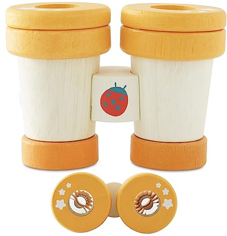Le Toy Van - Petilou Jumelles éducatives en Bois Multi-sensorielles colorées pour Les Tout-Petits et Les bébés | Convient aux Enfants de 18 Mois et Plus