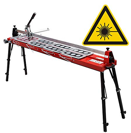 Heka Fliesenschneider GigaCut Plus 935 mm mit höhenverstellbarer Führungsschiene, Beinen, Laser und Stoßdämpfer