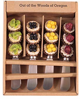 Out of the Woods of Oregon Set of Four Spreader Knives - Tarts