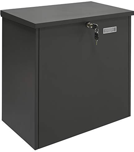 ARREGUI Bigpack Base EP2104 Cassetta Postale per Pacchi | Cassetta Postale in Acciaio per Pacchi Molto Grandi (Pacco massimo: 47x46x24 cm) | Cassetta postale per Acquisti Online | Nero