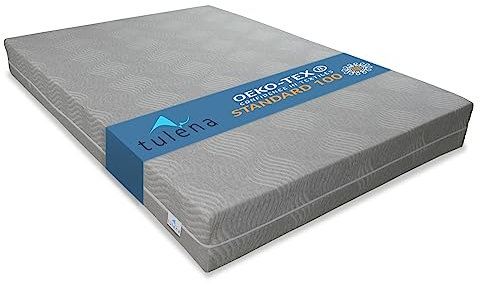 TULENA Matratzenbezug 180 x 200 cm Grau 15 cm hoch| Waschbarer Matratzenschoner mit Reißverschluss aus Viscose | Atmungsaktiv, angenehm weich, gut verarbeitet| als Ersatz Bezug | Öko-Tex Zertifiziert