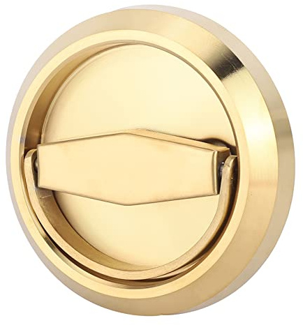 Jerliflyer Manijas de Puerta Empotradas, Oculta Con Anillo De Tracción,Perilla De Tirador Empotrada Redonda Para Armario Con De Anillo Oculta De Acero Inoxidable Empuñadura de Puerta para Muebles