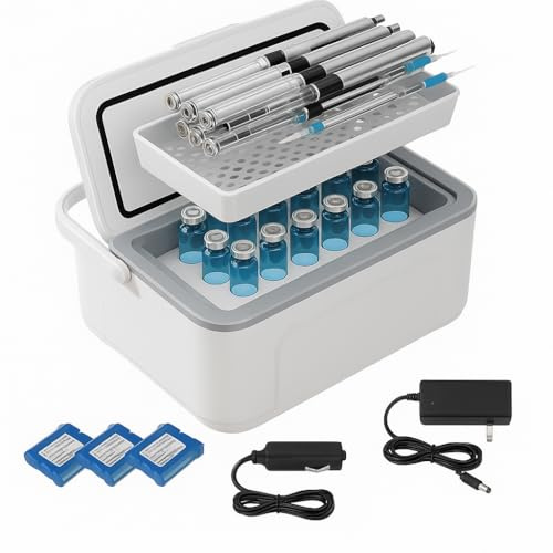 Inclut trois batteries - Glaciere Medicale - Réfrigérateur Médicaments Portable - Réfrigérateur à Insuline