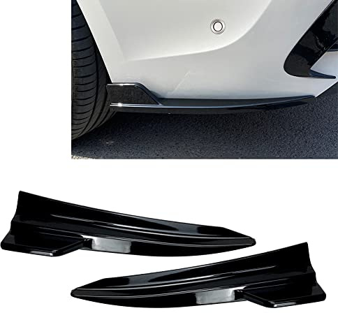 MBROS Auto Vordere Zurück Stoßstange für BMW 3-Series G20 G21 M-Sport M340i 2019 2020 2021, Seite Spoiler Diffusor Splitter Frontspoiler Car Styling Karosserie-Anbauteile,A Glossy Black