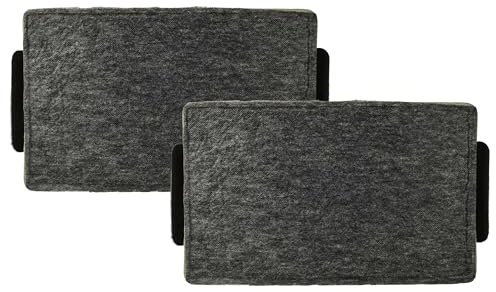 vhbw 2x Activated Carbon Filter compatible with Miele DA 3596, DA 3668, DA 3690, DA 3598, DA 3660, DA 3698 Extractor Hood - 23.7 x 14.6 x 1.9 cm