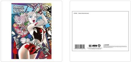Postkarten-Druck Batman (Harley Quinn Neon), A6 (1 Karte im Lieferumfang enthalten)