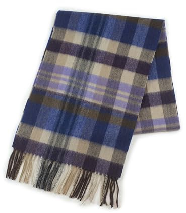 REALITY&FANTASY Lammwolle mit 100% weicher Lammwolle Plaid Tartan, der Winterschal f¨¹r Damen und Herren