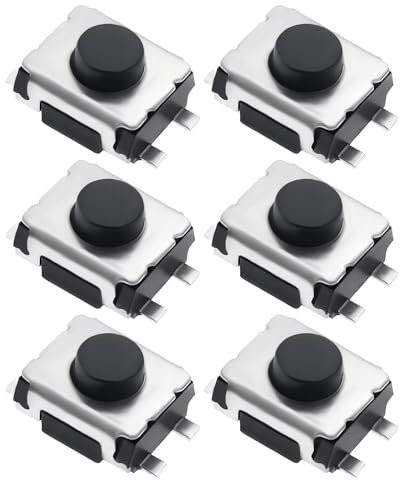 ECSiNG 6 Pezzi Interruttore A Sfioramento Per Chiave Remota Per Auto SWC12 Compatibile Con Peugeot 207cc 607 807 1007 3008 5008