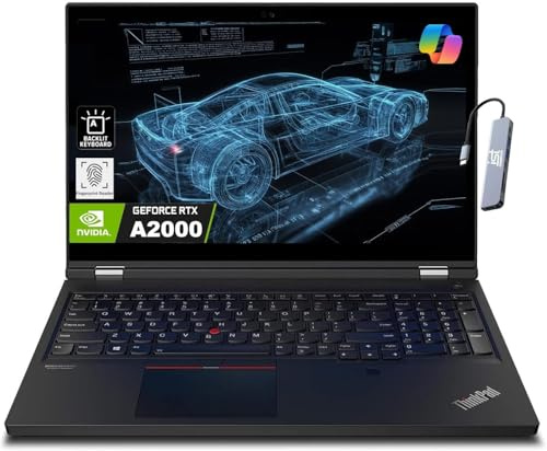 Lenovo ThinkPad P15 Mobile Workstation (15.6 FHD, NVIDIA RTX A2000 4GB, Intel 8-Core i7-11850H, 64GB RAM, 2TB SSD), Laptop for Designer, Architect, Engineer, IST HUB, Backlit, Win 11 Pro