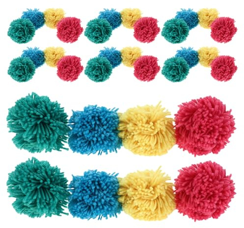 BESPORTBLE Lot de 32 balles de Kickball et de Dodgeball de 9 cm en Fil Souple, idéales pour Les Jeux d'extérieur et d'intérieur. Parfaites pour Les Jeux de Handball en extérieur et en