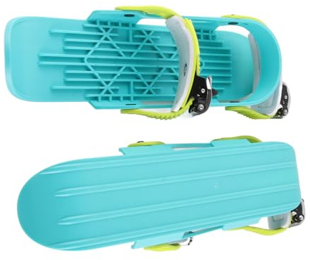 Blaihild Mini Pattini da Sci, Pattini da Regolabili con Fibbie in Acciaio Inossidabile per Adulti e Bambini, Scarpe da Sci Portatili Leggere per Piste da Discesa Sport Invernali (COLORFUL)